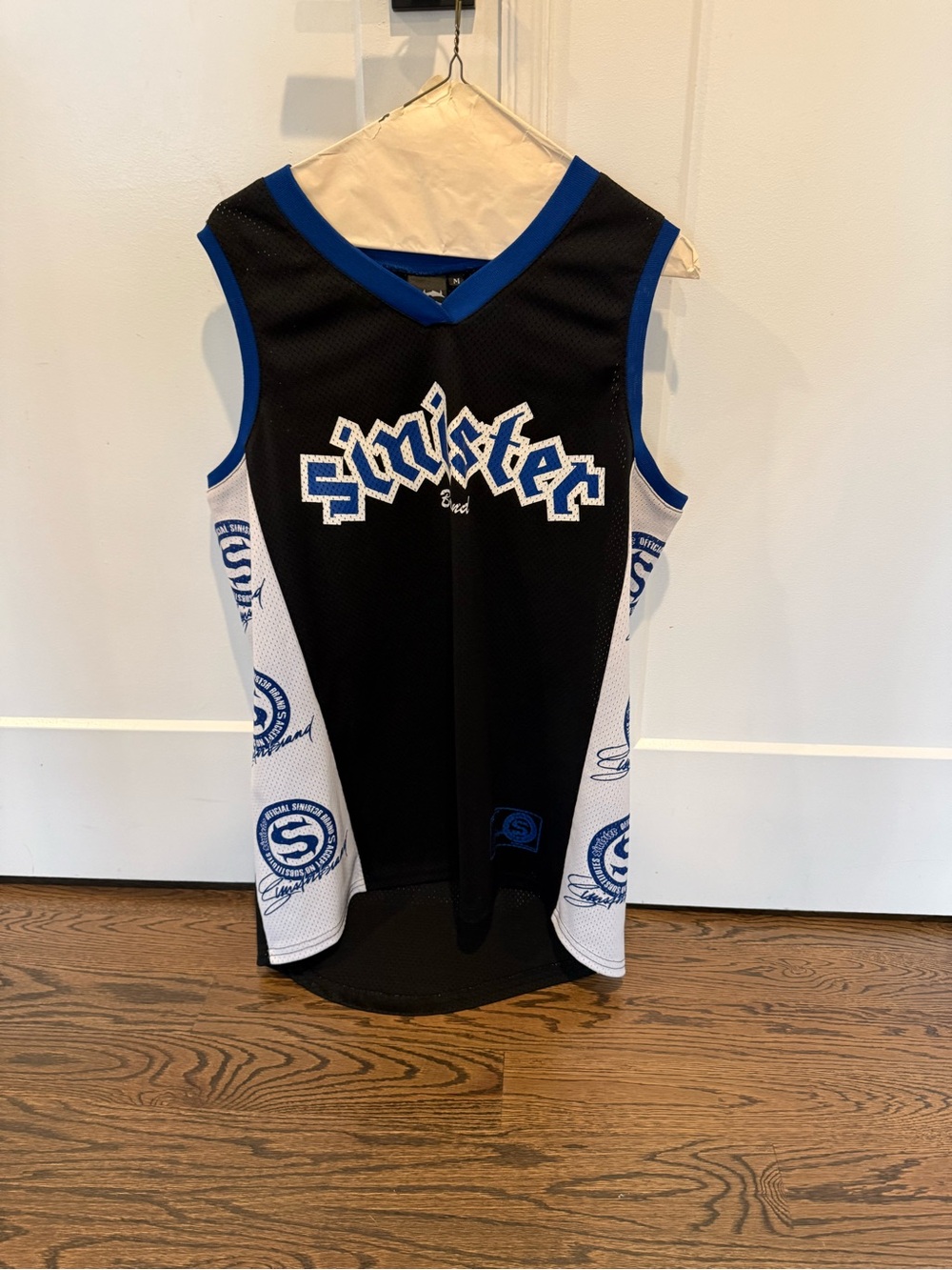 Black & Blue Kids' Basketball Jersey